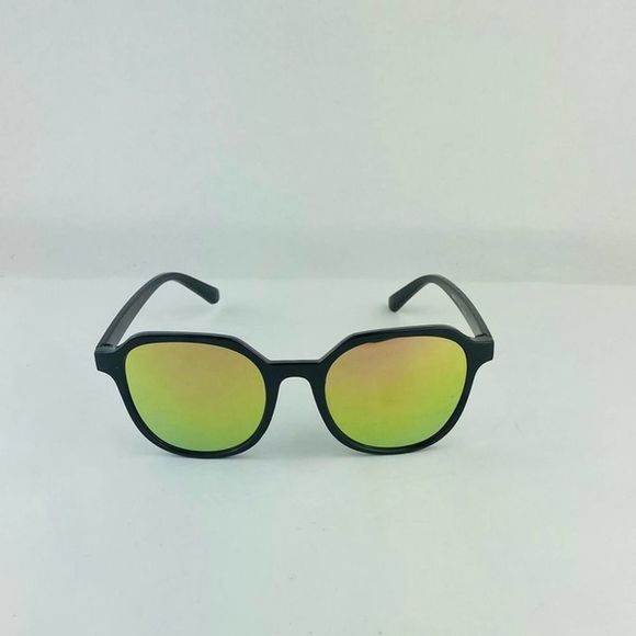 COPY - Square black frame sunnies mirrored sunglasses - Picture 1 of 3